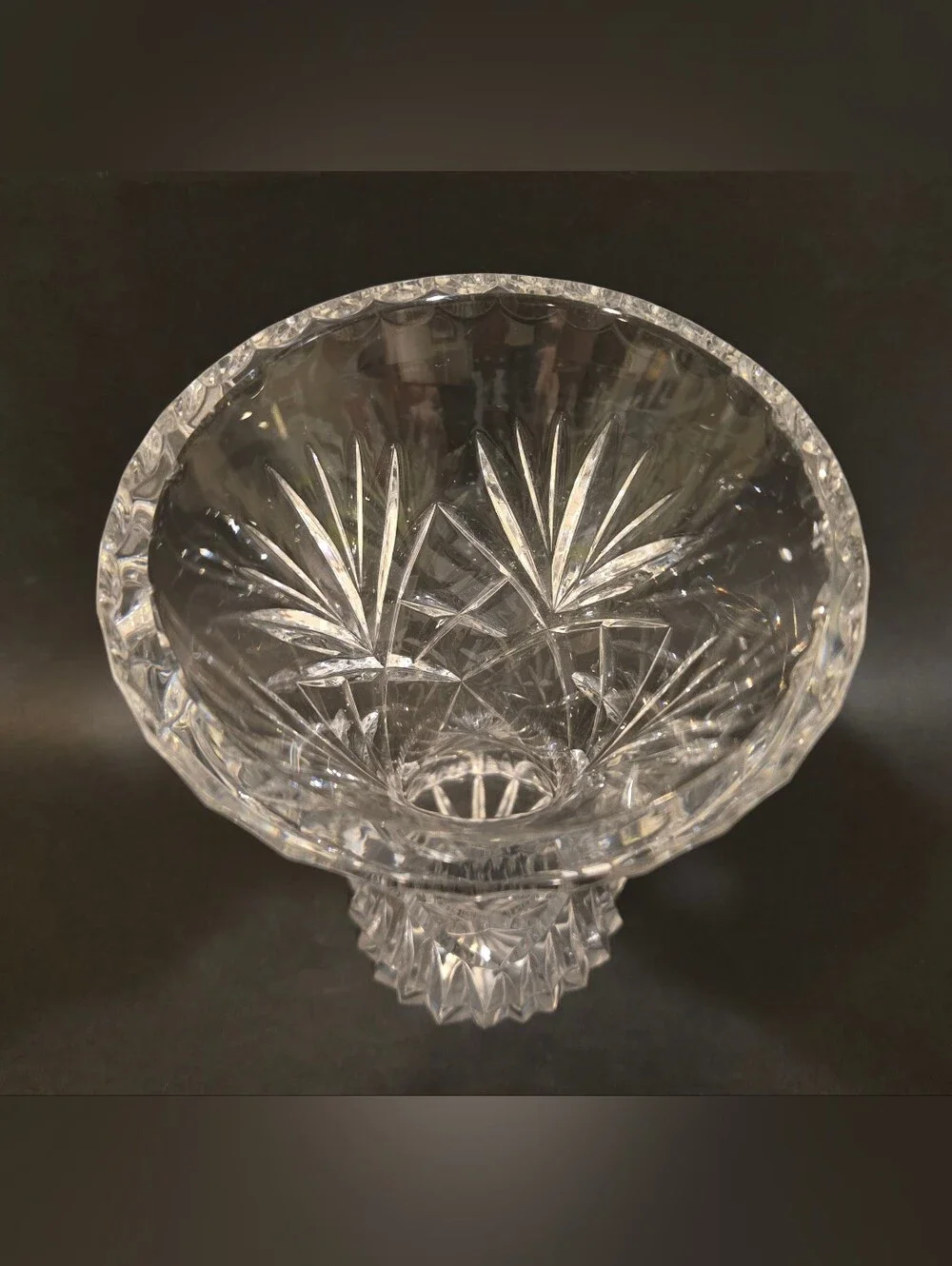 Vintage 1960s Polish Crystal Vase